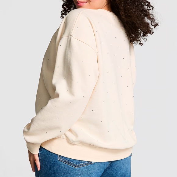 PINK Victoria’s Secret 
IVY FLEECE CLASSIC BLING CREW SWEATSHIRT - Picture 4 of 5